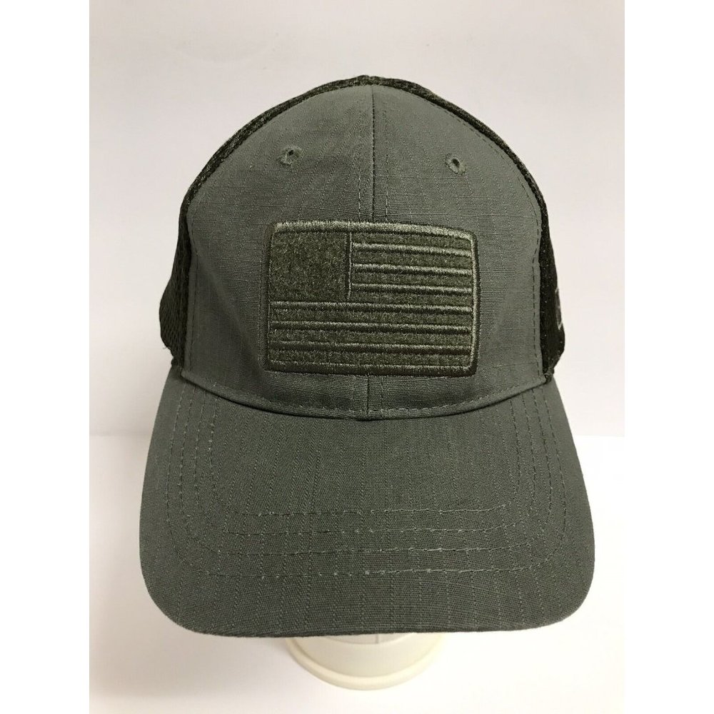 Highland Tactical USA Flag Patch Green Fitted OSFM Hat